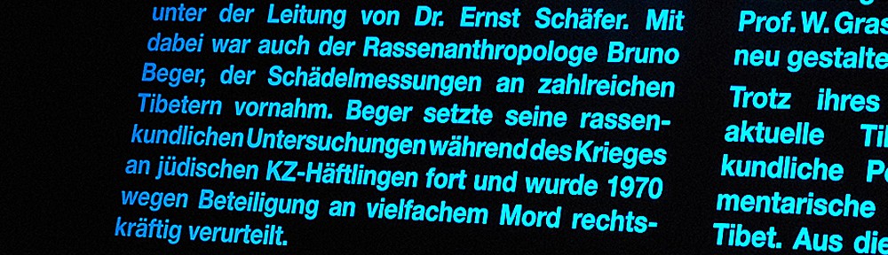zwischen tibet, auschwitz & dachau